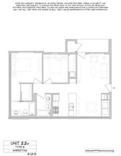 2 Bed 2 Bath B C203 floor plan